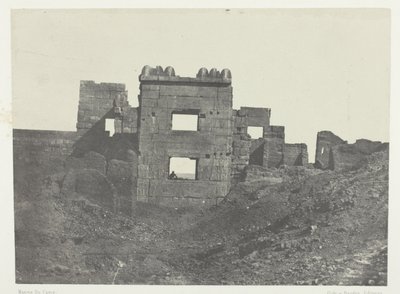 Medinet-Habou, Gynécée de Ramsès-Mèiamounin itäinen julkisivu; Thebes tekijältä Maxime Du Camp