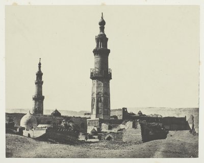 Aly-Beyn moskeija, Girgeh, Ylä-Egypti, levy 15 albumista "Egypte, Nubie, Palestine et Syrie" (1852). tekijältä Maxime Du Camp