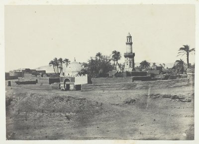 El-Arifin moskeija ja Mourad-Beyn hauta, Ylä-Egypti, 184951, painettu 1852. tekijältä Maxime Du Camp