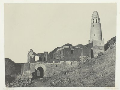 Bellalin moskeija Bab Villagessa Nubiassa, 184951, painettu 1852. tekijältä Maxime Du Camp