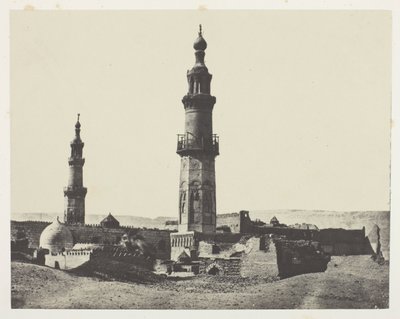 Aly-Beyn moskeija, Girgeh, Ylä-Egypti, levy 15 albumista "Egypte, Nubie, Palestine et Syrie" (1852). tekijältä Maxime Du Camp