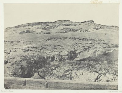 Muinaisen Lycopoliksen hautausmaa, Ylä-Egypti, 184951, painettu 1852. tekijältä Maxime Du Camp