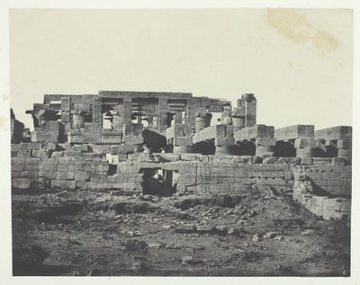 Karnakin palatsi, Hypostyle Hallin eteläinen sisäänkäynti, Thebes, 184951, painettu 1852. tekijältä Maxime Du Camp