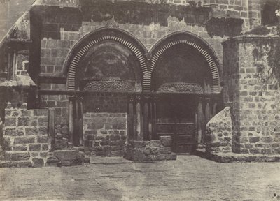 Palestiina. Jerusalem. Pyhän haudan kirkon alemmat arkadit tekijältä Maxime Du Camp