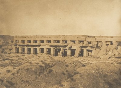 Promenade of Thutmose III - Karnac Thebesin palatsin viimeiset galleriat, 1849-50. tekijältä Maxime Du Camp