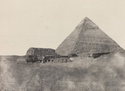 Chephrenin pyramidi, Keski-Egypti, 184951, painettu 1852. tekijältä Maxime Du Camp