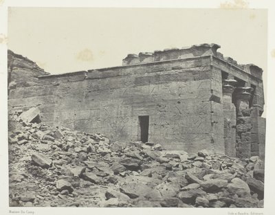 Temple De Dandour (Ancienne Tantour), Dédié à La Triade Osiris-Isis-Horus; Nubie, levy 93 albumista "Egypte, Nubie, Palestine et Syrie" (1852). tekijältä Maxime Du Camp