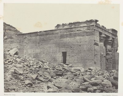 Temple De Dandour (Ancienne Tantour), Dédié à La Triade Osiris-Isis-Horus; Nubie, levy 93 albumista "Egypte, Nubie, Palestine et Syrie" (1852). tekijältä Maxime Du Camp