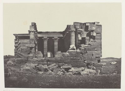 Temple De Maharakkah (Hièra Sycaminos Des Grecs); Nubia, levy 96 albumista "Egypte, Nubie, Palestine et Syrie" (1852). tekijältä Maxime Du Camp