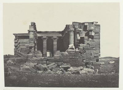 Temple De Maharakkah Hiera Sycaminos Des Grecs, Nubie, 184951, painettu 1852. tekijältä Maxime Du Camp