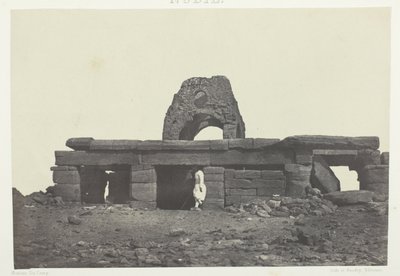 Amadan temppeli; Nubia, levy 99 albumista "Egypte, Nubie, Palestine et Syrie" (1852). tekijältä Maxime Du Camp