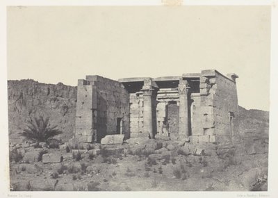 Tafehin temppeli (muinainen Taphis), Nubia tekijältä Maxime Du Camp