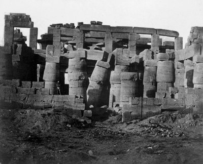 Temppelin rauniot, Egypti, 1852. tekijältä Maxime Du Camp