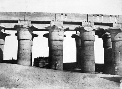 Temppelin rauniot, Egypti, 1852. tekijältä Maxime Du Camp