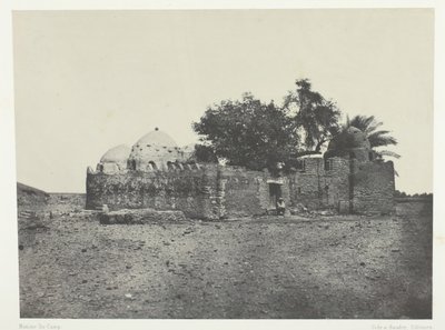 Cidi-Abdellah-el-Maraboutin hauta, Ylä-Egypti, 184951, painettu 1852. tekijältä Maxime Du Camp