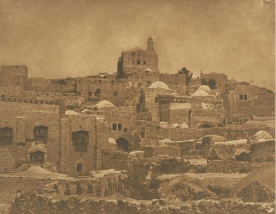 Näkymä El-Melouyehin moskeijalle ja Jerusalemin alueelle, elokuu 1850. tekijältä Maxime Du Camp