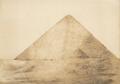 Näkymä suuresta Cheops-pyramidista etelään päin, joulukuu 1849. tekijältä Maxime Du Camp