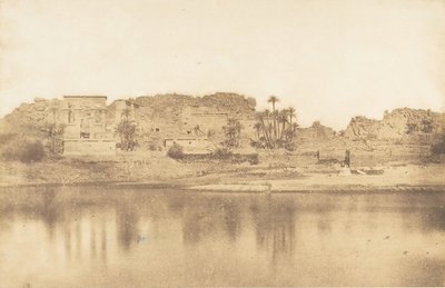 Yleiskuva Philaen saaresta, otettu idästä, 1849-50. tekijältä Maxime Du Camp