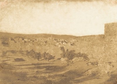 Näkymä Jerusalemista luoteeseen elokuussa 1850. tekijältä Maxime Du Camp