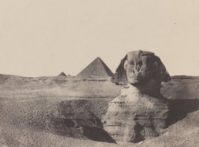 Keski-Egypti, Sfinksi, joulukuu 1849, painettu 1852. tekijältä Maxime Du Camp