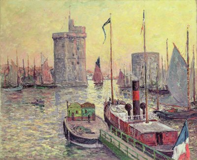 La Rochellen satama tekijältä Maxime Emile Louis Maufra