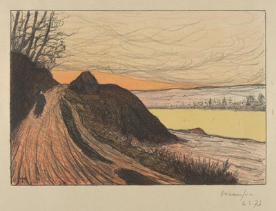 Tie Gaudista La Route de Gaud, 1893. tekijältä Maxime Emile Louis Maufra