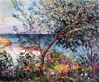 Taiteilijan puutarha Bretagnessa tekijältä Maxime Emile Louis Maufra
