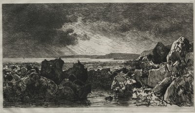 Black Rocks lähellä Trouvilleä (laskuvesi) tekijältä Maxime Lalanne