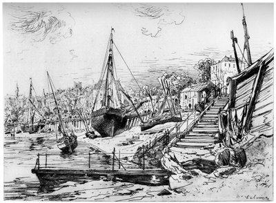 Concarneau, c1850-1895 1924 tekijältä Maxime Lalanne