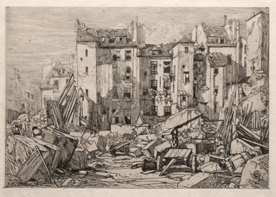 Vanhojen talojen purku Pariisissa, 1862. tekijältä Maxime Lalanne