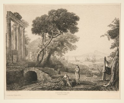 Paysage Italien (italialainen maisema) tekijältä Maxime Lalanne