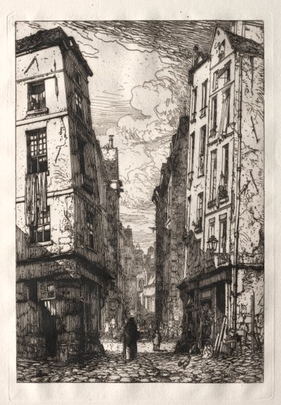 Rue des Marmousets (vanha Pariisi) tekijältä Maxime Lalanne