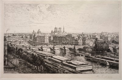 Näkymä Louvresta, 1882. tekijältä Maxime Lalanne