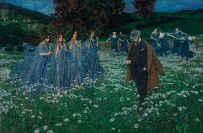 Un monde - A World, kirjoittanut Lenz, Maximilian (1860-1948). Öljy kankaalle tekijältä Maximilian Lenz