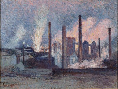 Terästehdas Charleroissa Terästehdas Charleroissa, 1897. tekijältä Maximilien Luce