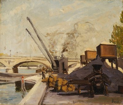 Nosturit Seinen; Nosturit Seinen varrella, tekijältä Maximilien Luce