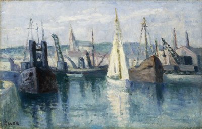 Dieppe, A-allas, tekijältä Maximilien Luce