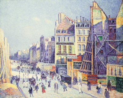La Rue Reaumur, 1897 tekijältä Maximilien Luce