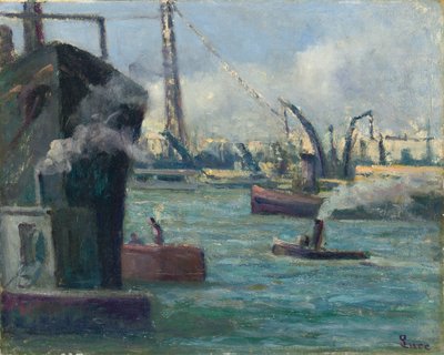 Rouenin satama, tekijältä Maximilien Luce