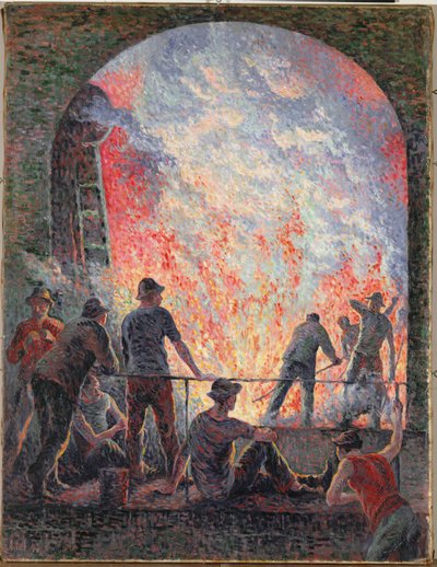 Terästehdas (öljy kankaalle) tekijältä Maximilien Luce