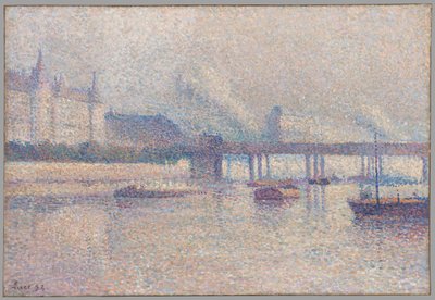 Seine-joen ranta Pariisissa tekijältä Maximilien Luce
