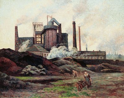 Tehdas, 1898 tekijältä Maximilien Luce