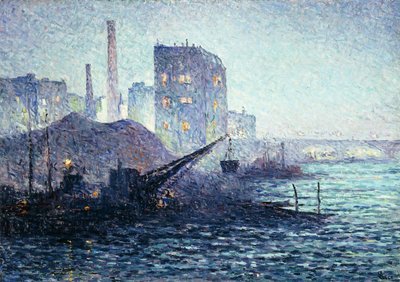Thames Lontoossa, noin 1893 tekijältä Maximilien Luce