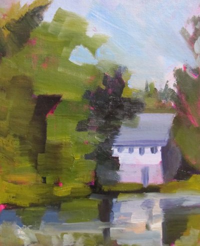 Impressionistinen järvenrantatalo tekijältä Maxine Shore