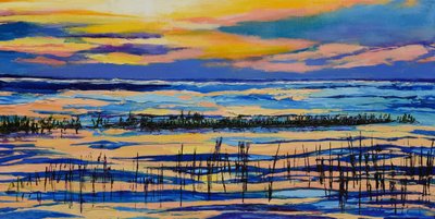Eläväinen auringonlasku suolla tekijältä Maxine Shore