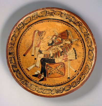 Tripod Bowl, n. 550-700 (terrakotta ja maali) tekijältä Mayan Mayan