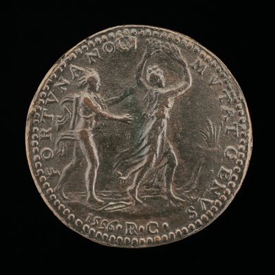 Apollo jahtaa Daphnea [käänteinen], 1556. tekijältä Medallist R.C.
