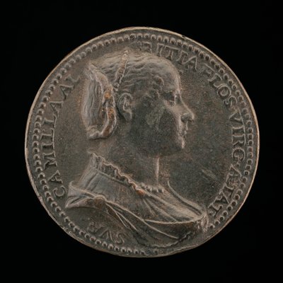 Camilla Albizzi [kääntöpuoli], 1556. tekijältä Medallist R.C.