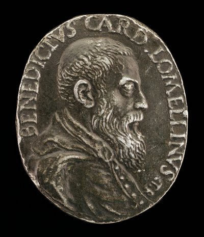 Benedetto Lomellini Genovasta, 1517-1579, kardinaali 1565 [kääntöpuoli]. tekijältä Medallist T.R.