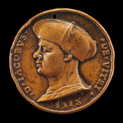 Jacques de Vitry-La Lière, kuollut 1515, kaanoni, dekaani ja kansleri [kannepuoli], 1518. tekijältä Medallist of 1518